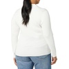 Amazon Essentials Women’s Fine Gauge Stretch Polo Ribbed Cardigan (Previously Daily Ritual)(Ivory)