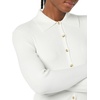 Amazon Essentials Women’s Fine Gauge Stretch Polo Ribbed Cardigan (Previously Daily Ritual)(Ivory)