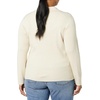 Amazon Essentials Women’s Fine Gauge Stretch Polo Ribbed Cardigan (Previously Daily Ritual)(Sand Heather)