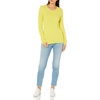 Amazon Essentials Women’s Lightweight Cable Knit Long Sleeve Sweater(Bright Yellow)