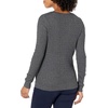 Amazon Essentials Women’s Lightweight Cable Knit Long Sleeve Sweater(Charcoal Heather)