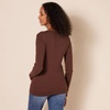 Amazon Essentials Women’s Lightweight Cable Knit Long Sleeve Sweater(Dark Chestnut Brown Heather)