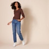 Amazon Essentials Women’s Lightweight Cable Knit Long Sleeve Sweater(Dark Chestnut Brown Heather)
