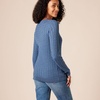 Amazon Essentials Women’s Lightweight Cable Knit Long Sleeve Sweater(French Blue Heather)