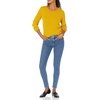 Amazon Essentials Women’s Lightweight Cable Knit Long Sleeve Sweater(Gold)