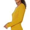 Amazon Essentials Women’s Lightweight Cable Knit Long Sleeve Sweater(Gold)