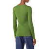 Amazon Essentials Women’s Lightweight Cable Knit Long Sleeve Sweater(Green)