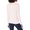 Amazon Essentials Women’s Lightweight Cable Knit Long Sleeve Sweater(Light Pink)