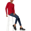 Amazon Essentials Women’s Lightweight Cable Knit Long Sleeve Sweater(Red)