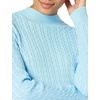 Amazon Essentials Women’s Lightweight Cable Knit Long Sleeve Sweater(Sky Blue)