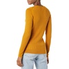Amazon Essentials Women’s Lightweight Cable Knit Long Sleeve Sweater(Tobacco Brown)