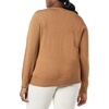 Amazon Essentials Women’s Lightweight Cardigan Sweater(Camel Heather)