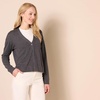 Amazon Essentials Women’s Lightweight Cardigan Sweater(Charcoal Heather)