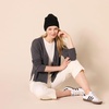 Amazon Essentials Women’s Lightweight Cardigan Sweater(Charcoal Heather)