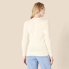 Amazon Essentials Women’s Lightweight Cardigan Sweater(Ecru)