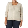 Amazon Essentials Women’s Lightweight Cardigan Sweater(Light Oatmeal)
