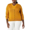 Amazon Essentials Women’s Lightweight Cardigan Sweater(Mustard Yellow)