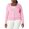 Amazon Essentials Women’s Lightweight Cardigan Sweater(Pink)