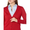 Amazon Essentials Women’s Lightweight Cardigan Sweater(Red)