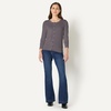 Amazon Essentials Women’s Lightweight Crewneck(Charcoal Heather)