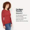 Amazon Essentials Women’s Lightweight Crewneck(Dark Red)