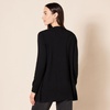Amazon Essentials Women’s Lightweight Long-Sleeve Open-Front Long Cardigan Sweater, Regular Fit(Black)