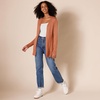 Amazon Essentials Women’s Lightweight Long-Sleeve Open-Front Long Cardigan Sweater, Regular Fit(Caramel)