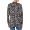 Amazon Essentials Women’s Lightweight Long-Sleeve Open-Front Long Cardigan Sweater, Regular Fit(Charcoal Tiger Print)