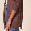 Amazon Essentials Women’s Lightweight Long-Sleeve Open-Front Long Cardigan Sweater, Regular Fit(Dark Chestnut Brown Heather)