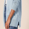 Amazon Essentials Women’s Lightweight Long-Sleeve Open-Front Long Cardigan Sweater, Regular Fit(Indigo Blue Heather)