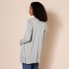 Amazon Essentials Women’s Lightweight Long-Sleeve Open-Front Long Cardigan Sweater, Regular Fit(Light Grey Heather)