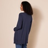 Amazon Essentials Women’s Lightweight Long-Sleeve Open-Front Long Cardigan Sweater, Regular Fit(Navy)