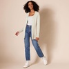 Amazon Essentials Women’s Lightweight Long-Sleeve Open-Front Long Cardigan Sweater, Regular Fit(Oatmeal Heather)