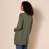 Amazon Essentials Women’s Lightweight Long-Sleeve Open-Front Long Cardigan Sweater, Regular Fit(Olive)