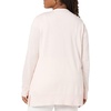 Amazon Essentials Women’s Lightweight Long-Sleeve Open-Front Long Cardigan Sweater, Regular Fit(Pale Pink)
