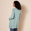 Amazon Essentials Women’s Lightweight Long-Sleeve Open-Front Long Cardigan Sweater, Regular Fit(Sage Green Heather)