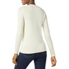 Amazon Essentials Women’s Lightweight Long-Sleeve V-Neck Cotton Sweater(Ecru)