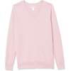 Amazon Essentials Women’s Lightweight Long-Sleeve V-Neck Cotton Sweater(Light Pink)