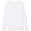 Amazon Essentials Women’s Lightweight Long-Sleeve V-Neck Cotton Sweater(White)