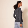 Amazon Essentials Women’s Lightweight Long-Sleeve V-Neck Sweater(Charcoal Heather)