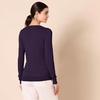 Amazon Essentials Women’s Lightweight Long-Sleeve V-Neck Sweater(Dark Purple)