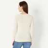 Amazon Essentials Women’s Lightweight Long-Sleeve V-Neck Sweater(Ecru)