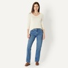 Amazon Essentials Women’s Lightweight Long-Sleeve V-Neck Sweater(Ecru)