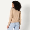 Amazon Essentials Women’s Lightweight Long-Sleeve V-Neck Sweater(Gold Heather)