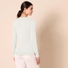 Amazon Essentials Women’s Lightweight Long-Sleeve V-Neck Sweater(Ivory)