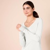 Amazon Essentials Women’s Lightweight Long-Sleeve V-Neck Sweater(Ivory)