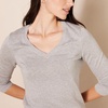 Amazon Essentials Women’s Lightweight Long-Sleeve V-Neck Sweater(Light Grey Heather)