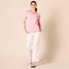 Amazon Essentials Women’s Lightweight Long-Sleeve V-Neck Sweater(Light Pink)