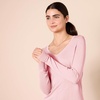 Amazon Essentials Women’s Lightweight Long-Sleeve V-Neck Sweater(Light Pink)