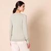 Amazon Essentials Women’s Lightweight Long-Sleeve V-Neck Sweater(Oatmeal Heather)
